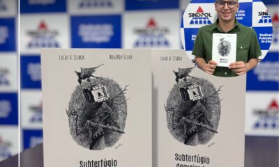 Filho de policial civil, Lucas Lisboa lança seu 3º livro “Subterfúgio Desvairado” na Bienal do Livro de Alagoas