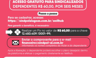 Sindicalizado ao Sindpol aproveite acesso gratuito ao Wellhub