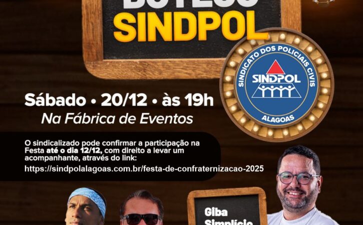 Inscrição da Festa de Confraternização 2025 estará disponível até o dia 12 de dezembro. Faça sua inscrição!