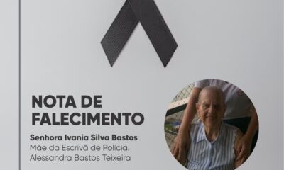 Nota de pesar: Sindpol se solidariza com a Escrivã de Polícia Alessandra Bastos Teixeira pelo falecimento de sua mãe