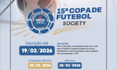Inscrições da 15ª Copa de Futebol Society se encerram nesta quinta(19)