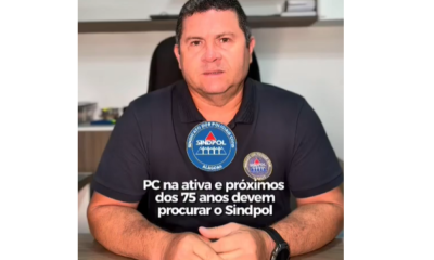 Policiais civis próximos dos 75 anos devem procurar o Sindpol para orientações sobre aposentadoria