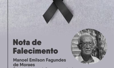 Sindpol informa o falecimento do senhor Manoel Emilson Fagundes de Moraes