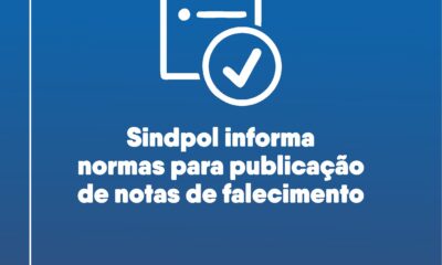 Sindpol informa normas para publicação de notas de falecimento
