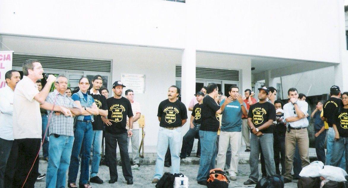 Ato contra prisão de sindicalistas