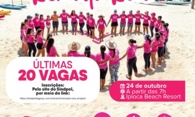 20 vagas para a Remada Rosa. Faça já sua inscrição!